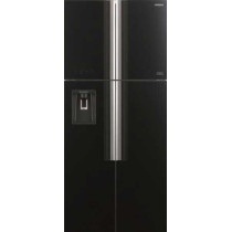 Hitachi 760 Litres Inverter Class French Door Refrigerator Glass Black, RW760PUK7GBK
