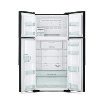 Hitachi 760 Litres French Door Refrigerator Glass Grey, RW760PUK7GGR