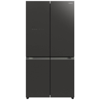 Hitachi 720 Liter Gross Side by Side 4 Door Deluxe French Door Fridge, RWB720VUK0GBK