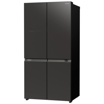 Hitachi 720 Liter Gross Side by Side 4 Door Deluxe French Door Fridge, RWB720VUK0GBK