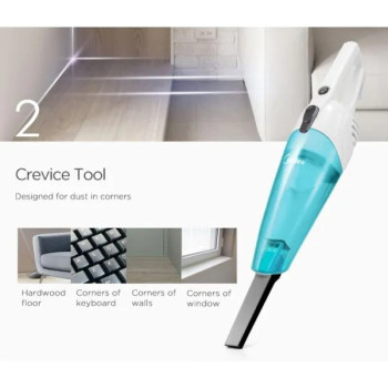 Midea 2in1 Upright Stick Vaccum Cleaner 600W, SC861, White/Blue