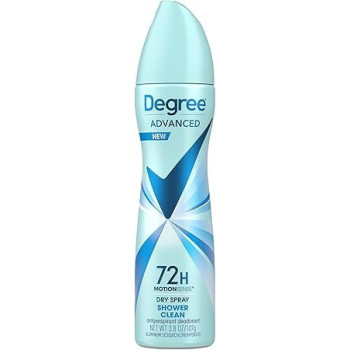 Degree Deodorant 3.8 Ounce Womens Dry Spray Shower Clean, 107G, 2 Pack