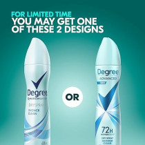 Degree Deodorant 3.8 Ounce Womens Dry Spray Shower Clean, 107G, 2 Pack