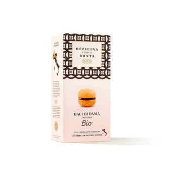 Officina Nobili Bonta Organic Baci Di Dama Biscuits With Hazelnut 180G