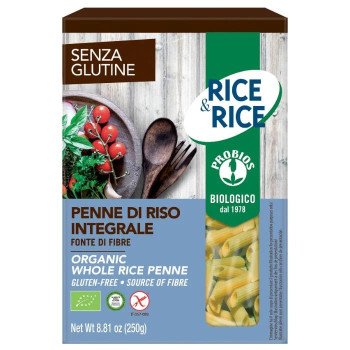 Probios Organic Whole Rice Penne 250g