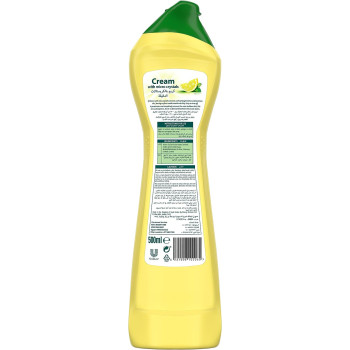 JIF Cream Cleaner, with micro crystals technology, Lemon, eliminates grease, burnt food and limescale stains, 3 x 500ml