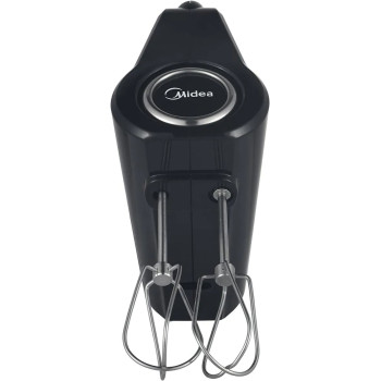 MIDEA HM0293 Professional Electric Hand Mixer 400W Power with 2 Metal Whisks, Black