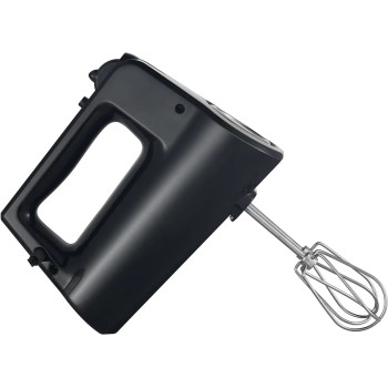 MIDEA HM0293 Professional Electric Hand Mixer 400W Power with 2 Metal Whisks, Black