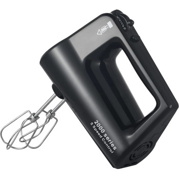 MIDEA HM0293 Professional Electric Hand Mixer 400W Power with 2 Metal Whisks, Black