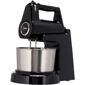 Midea Stand Mixer Hand Mixer, 400W With 2L Stainless Steel Rotary Bowl, 5 Speeds Plus Turbo Button, Twin Stainless Steel Kneader And Beater For Mixing, Whipping, Whisking, Kneading, HM0293A