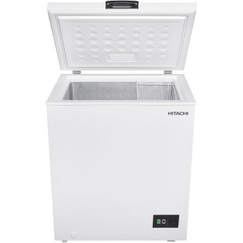 Hitachi Chest Freezer 145L Single Door with Storage Basket, High Energy Efficiency Cooling System, Adjustable Temperature, HRCS7145MNW