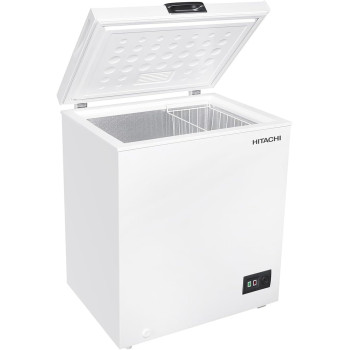 Hitachi Chest Freezer 145L Single Door with Storage Basket, High Energy Efficiency Cooling System, Adjustable Temperature, HRCS7145MNW