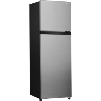 Hitachi 380L Gross, Net 260L, Top Mount Double Door Refrigerator, No Frost Fridge Freezer, High Power, Door Alarm-LED Light, Twist Ice Tray, Inox, HRTN5275MFXAE