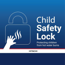 HITACHI Water Dispenser, Top Loading, Hot Cold and Ambient Temperature, Child Safety lock, Black, HWD15000B (2023 Model)