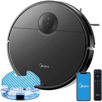 Midea I5C Robot Vacuum Cleaner, 4000Pa Strong Suction, 2600mah Battery, Black