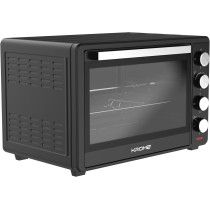 KROME Electric Oven 60Litre, 2000W, Rotisserie, Toasting, Baking, Grilling And Broiling, Convection Fan, 60Min Timer With Automatic Shut-Off, KR-OTG60OM (Black)