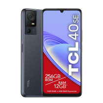 TCL 40 SE Smartphone Dual SIM Dark Grey 6GB RAM 256GB 4G LTE With Gifts - Middle East Version, T610K2-2ALCAE12
