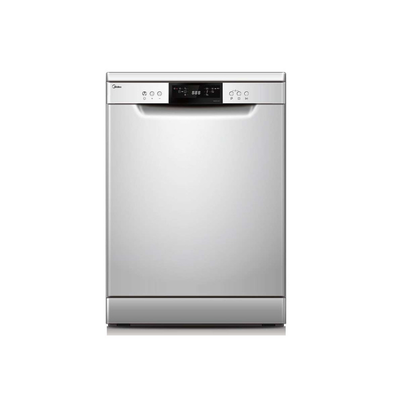 Midea Freestanding Dishwasher, 14 Place Settings, 7 Auto Programs, Inverter Quattro, Silent And High Energy Efficient, Half Load Function, Rapid Wash, Child Lock, Hygiene, WQP147617Q-S