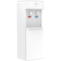 Krome Top Loading Water Dispenser, Hot And Cold Water 2 Taps, Floor Standing, SUS 304 Tank, White, KR-WDTL 2TW