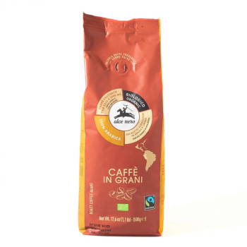 Alce Nero Organic Arabica Roast Coffee Beans 500g