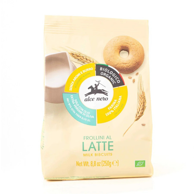 Alce Nero Organic Milk Biscuits 250g