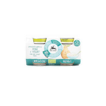 Alce Nero Organic Pear & Yoghurt Puree 80g x 2