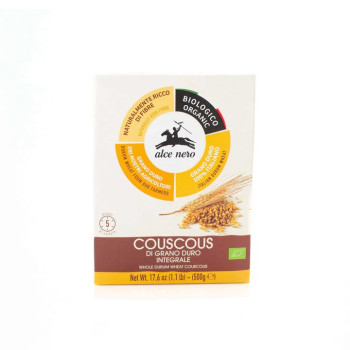 Alce Nero Organic Whole DurumWheat Couscous 500g
