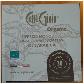 Coffee Gioia Organic Arabica Coffee Capsules, 30 Capsules
