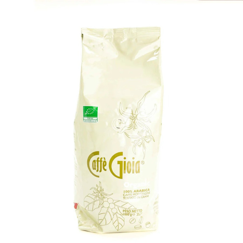 Caffe Gioia Organic Roasted Coffee Beans 100 Percent Arabica 1000g