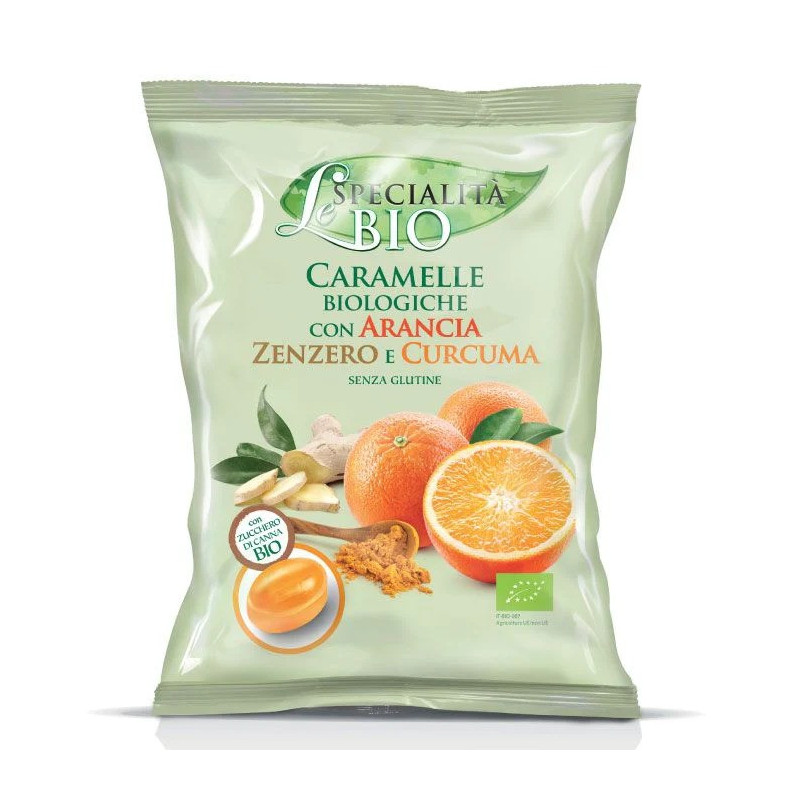 Lespecialita Organic Candies Orange Ginger And Turmeric 80g