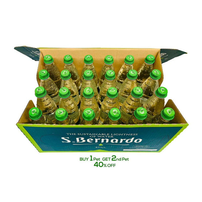 San Bernardo Natural Mineral Water Glass 330ml X 24 pcs