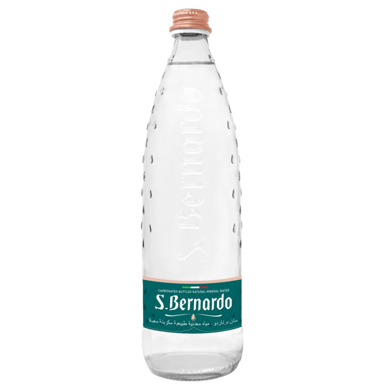 San Bernardo Carbonated Glass Water Bottle 750ml