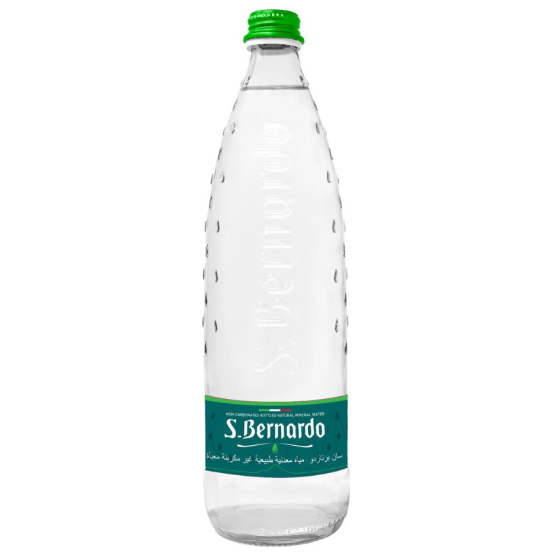 San Bernardo Natural Mineral Glass Water Bottle 750ml