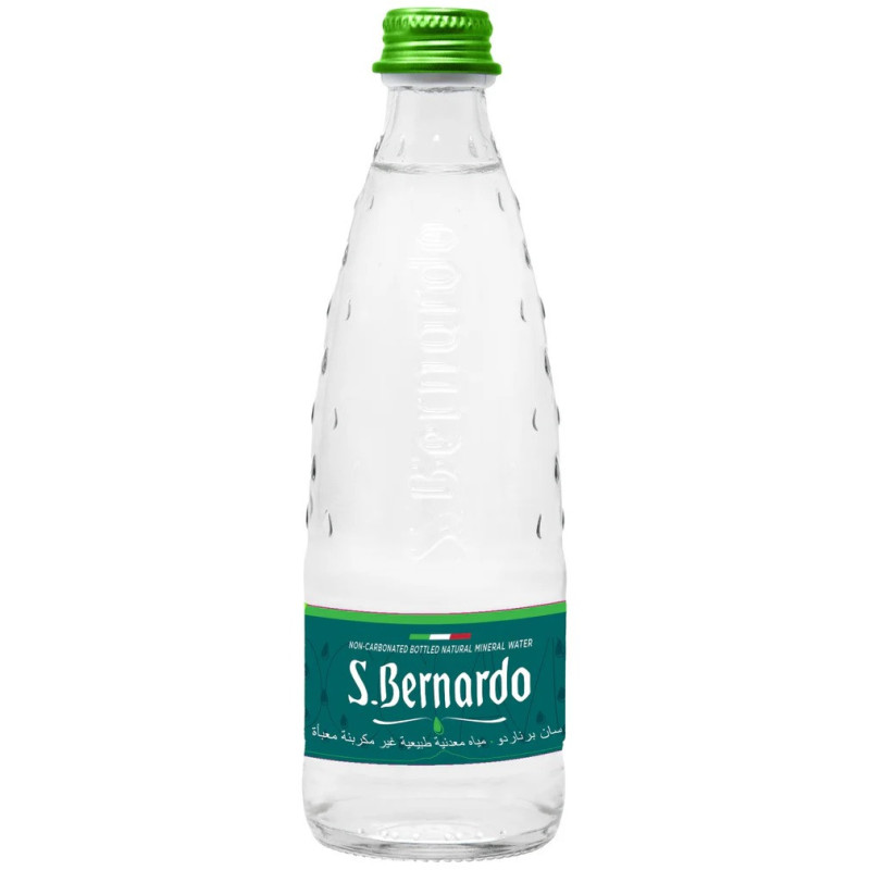 San Bernardo Natural Mineral glass Water bottle 330ml