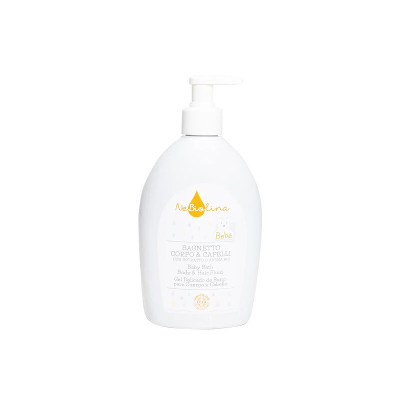 Nebiolina Organic Baby Bath Body & Hair Fluid 500 ml