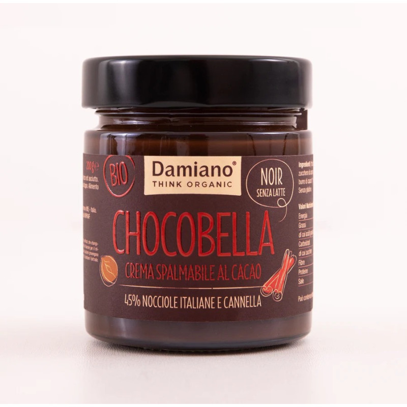 Damiano Organic Chocobella Noir Milk Free With Cinnamon 200g
