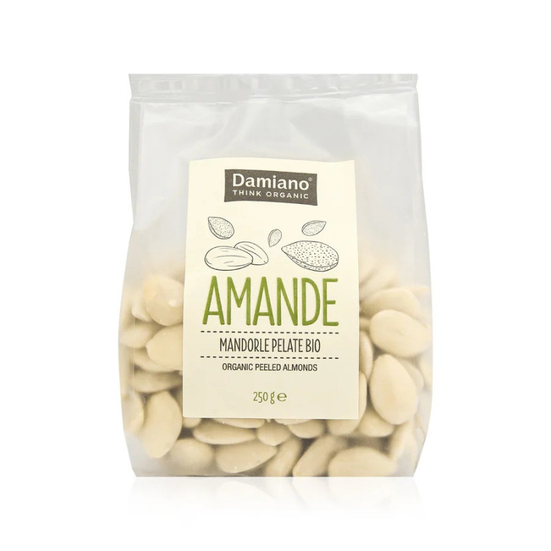 Damiano Organic Peeled Almonds 250g