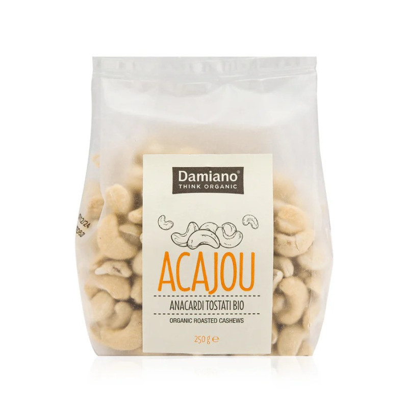 Damiano Organic Toasted Cashews 250g