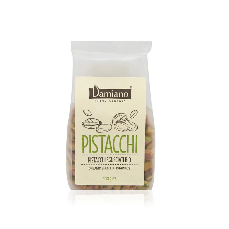 Damiano Organic Shelled Pistachios 100g