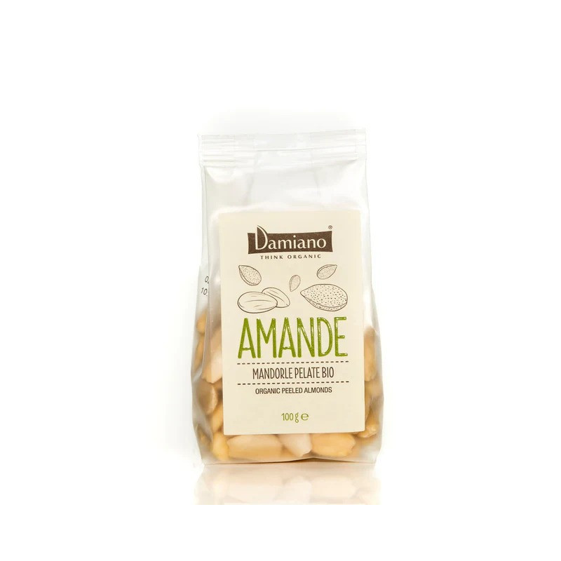 Damiano Organic Peeled Almonds 100g