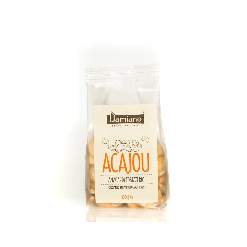 Damiano Organic Toasted Peeled Cashews 100g