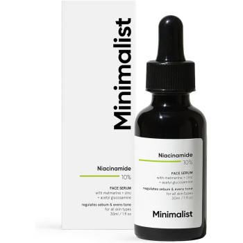 Minimalist Niacinamide 10 Percent for Blemishes, Acne Marks And Oil Balancing Serum, 30ml