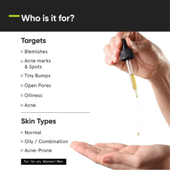 Minimalist Niacinamide 10 Percent for Blemishes, Acne Marks And Oil Balancing Serum, 30ml