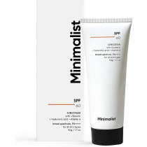 Minimalist SPF 60 Face Sunscreen With Antioxidant Silymarin For Complete Sun Protection, Oxybenzone & OMC Free, 50 gm
