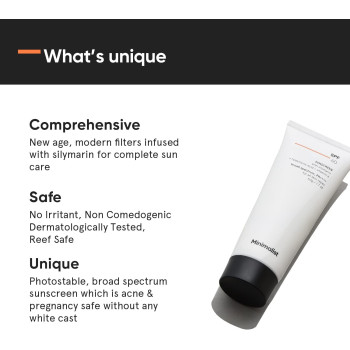 Minimalist SPF 60 Face Sunscreen With Antioxidant Silymarin For Complete Sun Protection, Oxybenzone & OMC Free, 50 gm