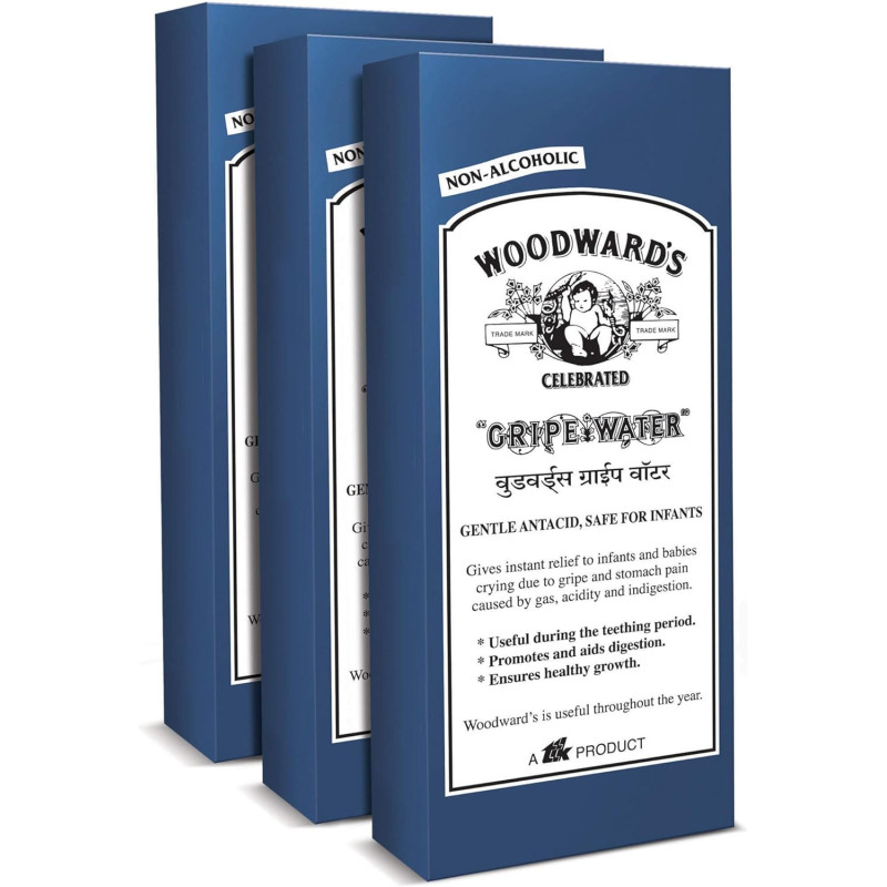 Woodwards Gripe Water Gentle Comfort for Babies, Pack Of 3 200 ml