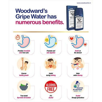 Woodwards Gripe Water Gentle Comfort for Babies, Pack Of 3 200 ml