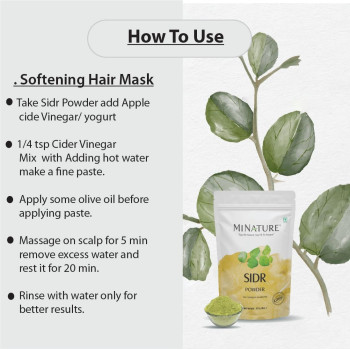 Minature Natural Sidr Powder For Ultimate Hair Conditioner & Cleanser 227g