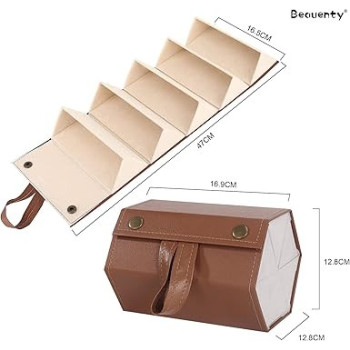 Beauenty Eyewear Organizer With 5 Slots, Durable Travel Case And Sunglasses Protector