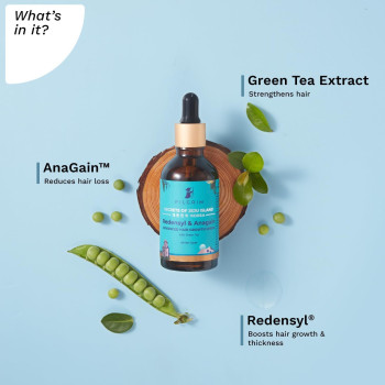 Pilgrim Hair Growth Serum with Natural Ingredients Redensyl and Anagain 50ml